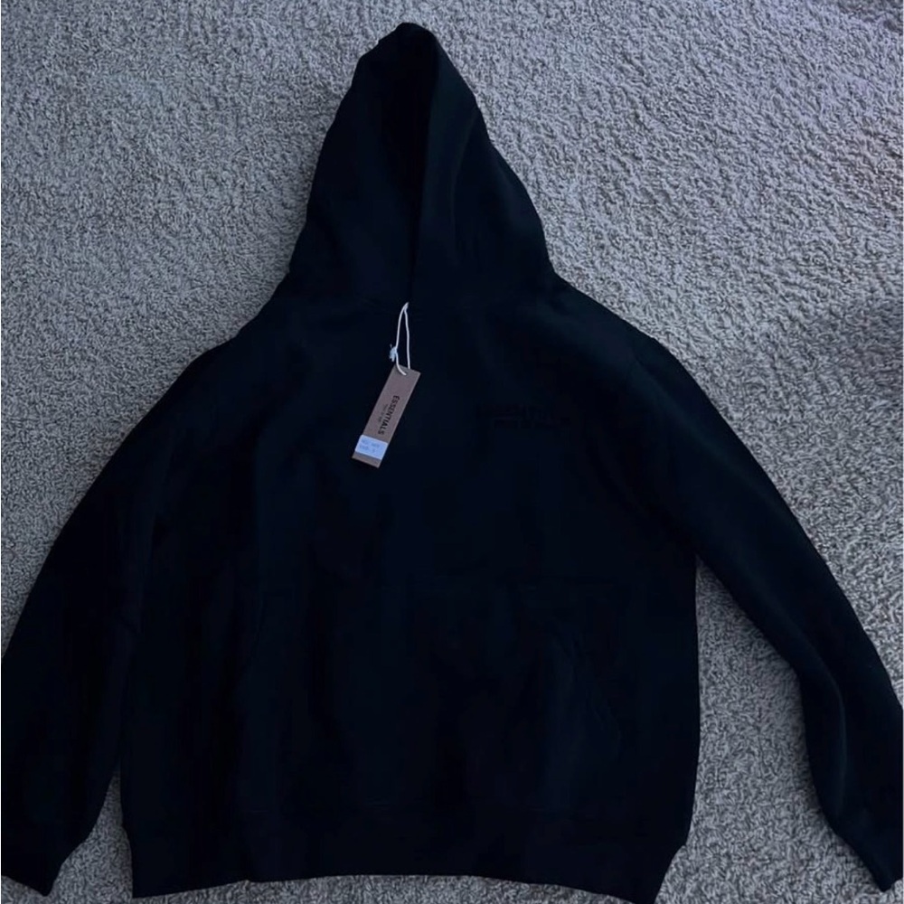 Fear of God Black Hooded Cardigan